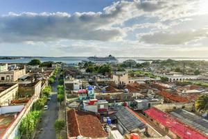 panorama- se över de stad av cienfuegos, kuba. foto