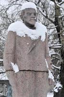 fallen monument parkera också känd som muzeon parkera av konst med reliker av de sovjet union, Moskva, Ryssland, cirka december 2021 foto