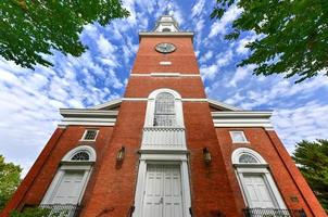 först unitarian kyrka - burlington, vermont foto