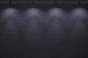 mörk gammal tegel vägg bakgrund med lampor foto