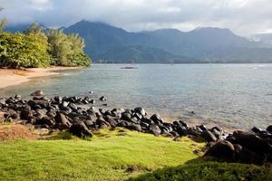 skön hanalei bukt foto