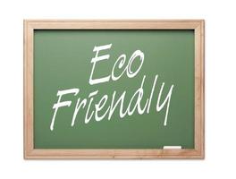 eco vänlig grön krita styrelse serier foto