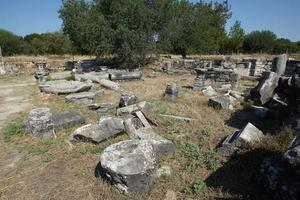 tempel av afrodite i afrodisier gammal stad i aydin, turkiye foto