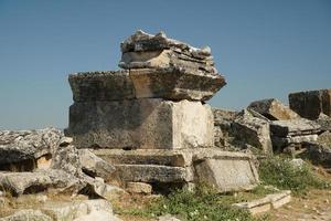 grav på hierapolis gammal stad, pamukkale, denizli, turkiye foto