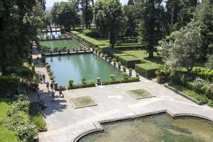 villa d'este i Tivoli, Italien foto