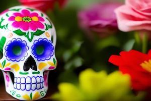 dia de los muertos, traditionell mexikansk kulturell festival. deads dag. foto