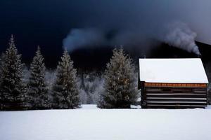 skön vinter- bakgrund med snö. ny år, jul och Övrig högtider, webb affisch, hälsning kort. foto