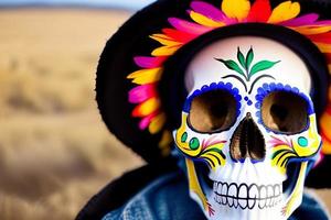 dia de los muertos, traditionell mexikansk kulturell festival. deads dag. foto