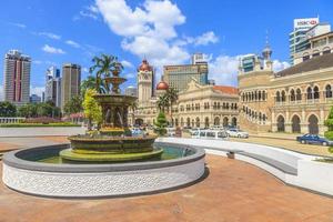 fontäner på merdeka fyrkant i kuala lumpur foto