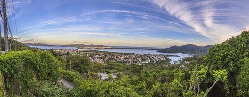 panorama- bild av lagoa da conceicao i brasil foto