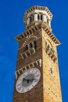 torre dei lamberti i verona, Italien foto