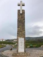 monument förklarar cabo da roca som de västligaste utsträckning av kontinental Europa foto