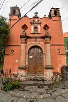 kapell av san antonia panzacola. en historisk nationell monument i de coyoacan distrikt av mexico stad. foto