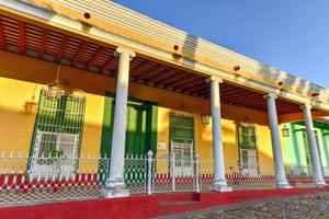 museo de arqueologia guamuhaya i trinidad, kuba. arkeologisk museum. torg borgmästare. renoverat kolonial byggnad. foto