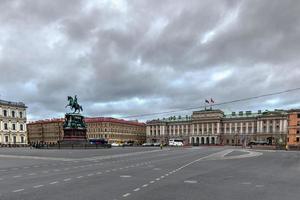 helgon Petersburg, ryssland - juni 30, 2018 ryttare monument till nicholas jag i st. Petersburg, Ryssland. foto