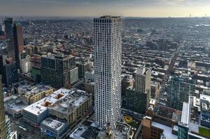 panorama- se av de ny york stad horisont från stadens centrum Brooklyn. foto