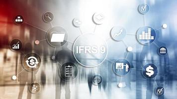 ifrs internationell finansiell rapportering standarder reglering instrument. foto