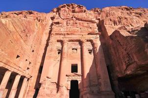 gammal ruiner på petra, jordan foto