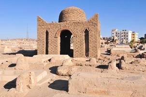 fatimid kyrkogård - aswan, egypten foto