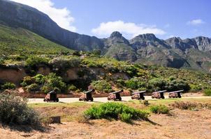 kanoner längs chapmans topp, cape stad, söder afrika foto