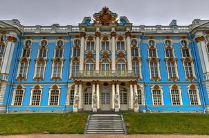 de överdådig Catherine palats i tsarskoe selo, st. Petersburg, Ryssland. foto