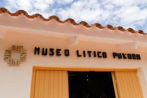 museo litico pukara, peru foto