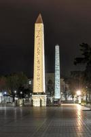 de obelisk av tutmos iii, istanbul, Kalkon. foto