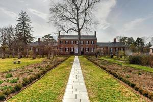 chatham herrgård, en georgisk stil Hem avslutad i 1771 på de rappahannock flod i personalord grevskap, virginia, motsatt fredericksburg. foto