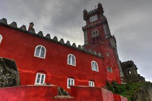 palacio da pena i sintra, lisboa, Portugal, Europa. den är en romantiker slott i sao pedro de penaferrim, i de kommun av sintra, portugal. foto