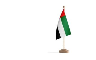 arab flaggstång med vit Plats bakgrund bild foto