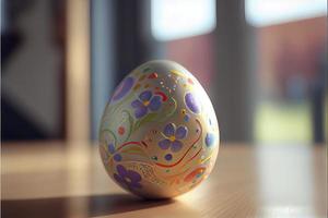 påsk, april 9, kristen dag till fira de uppståndelse av Jesus, en symbol av hoppas, återfödelse och förlåtelse, de påsk ägg jaga dekorerar ägg med mönster och ljus färger. foto