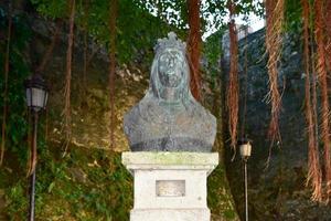 isabel de trastamara staty i gammal san juan, puerto rico. foto