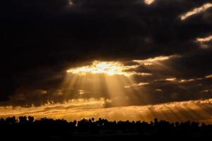 se av de himmel under solnedgång foto