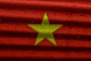 vietnamese flagga textur som en bakgrund foto