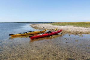 Kajakpaddling i de sommar foto