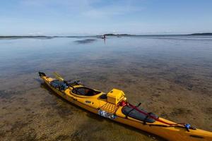 Kajakpaddling i de sommar foto