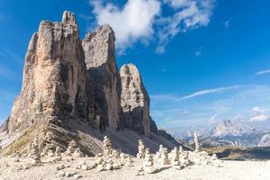 tre toppar av lavaredo foto