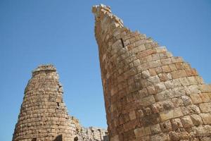 hellenistisk Port i perge gammal stad i antalya, turkiye foto