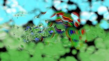 bubblig regnbåge abstrakt bakgrund digital tolkning foto