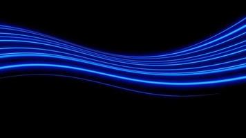 3d neon ljus effekt lysande stigar. färgrik ljus rörelse hastighet bakgrund. rörelse fläck lång tid effekt. teknologi 5g design begrepp. laser stråle gnistrande på mörk scen. snabb rör på sig till futuristiska. foto