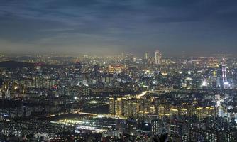 lägenhetslandskap i seoul, korea foto