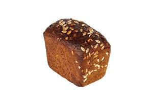 råg bröd isolerat på en vit bakgrund foto