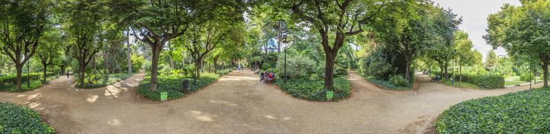 panorama- se till parkera område i barcelona foto