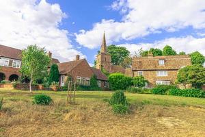 de gammal stad och universitet av Cambridge, england. foto