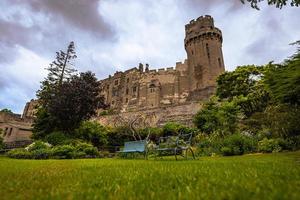 medeltida stad av warwick, england. foto