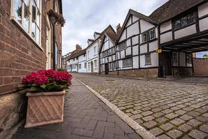 medeltida stad av warwick, england. foto