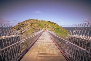 de legendary gammal stad av tintagel i cornwall, england. foto