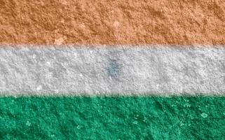 indisk flagga textur som en bakgrund foto
