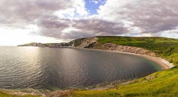 de pittoresk landskap av durdle dörr i de jurassic kust, england. foto