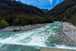 landskap från tzoumerka naturlig parkera foto